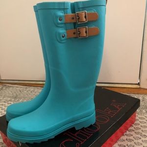 Tiffany Blue Chooka Rain Boots